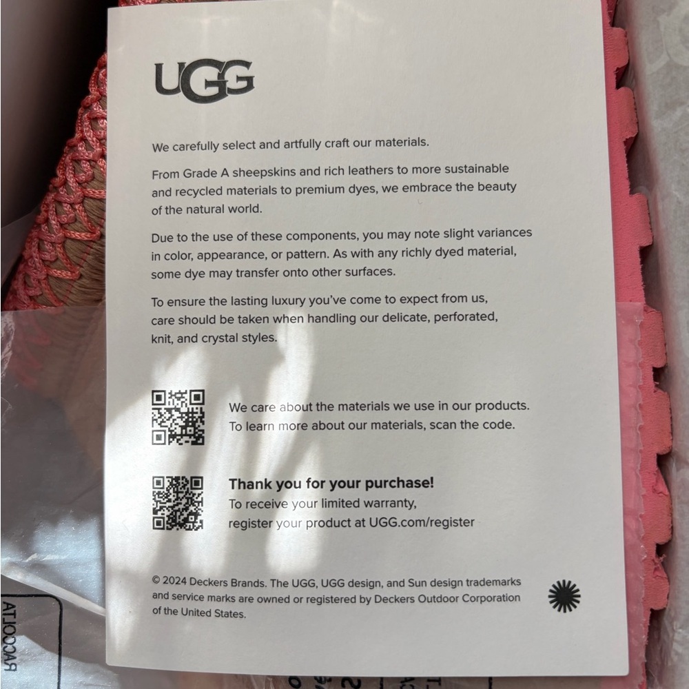 UGG Brown and Pink Tazz Love 25 Slip-Ons
Limited edition - Picture 14 of 14